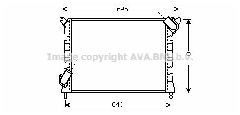 AVA QUALITY COOLING Radiaator,mootorijahutus BW2307